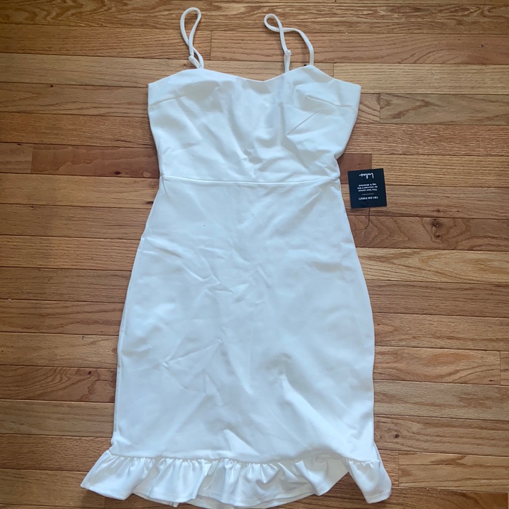 Lulus White Bodycon Mini Dress, size small (2-4)